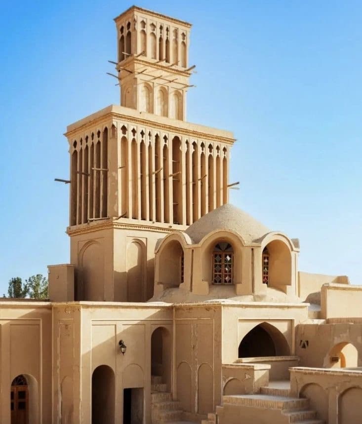 Experiencing the tranquility and unique architecture of Yazd, a desert city. on Classic Persian 10-Day Luxury Group Tour